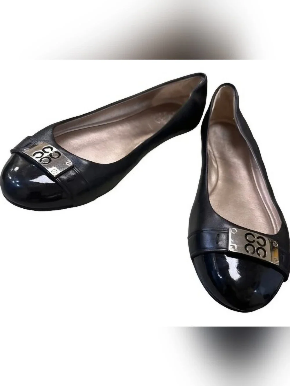 Coach women's black shoe/loafer/flats/ ballet London shoe size 8.5B